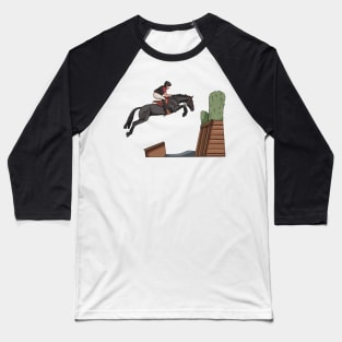 Eventing Ditch and Wall Baseball T-Shirt